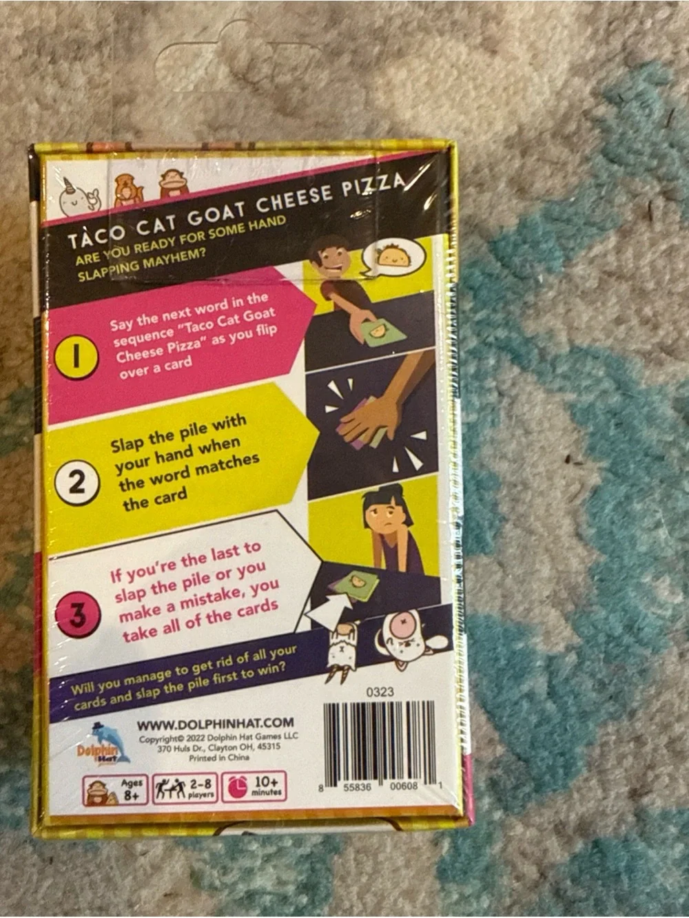 Cat Goat Cheese Pizza Card Game - Bright Multi